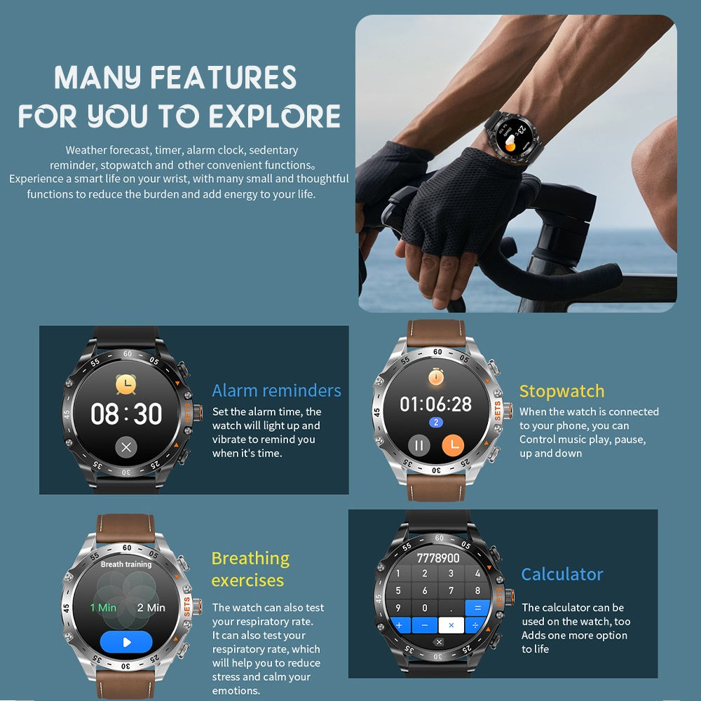 Montre Connectée CatShin 2-en-1 – Écouteurs Sans Fil, Écran IPS HD 3,86 cm, IP67 & 100+ Modes Sportifs