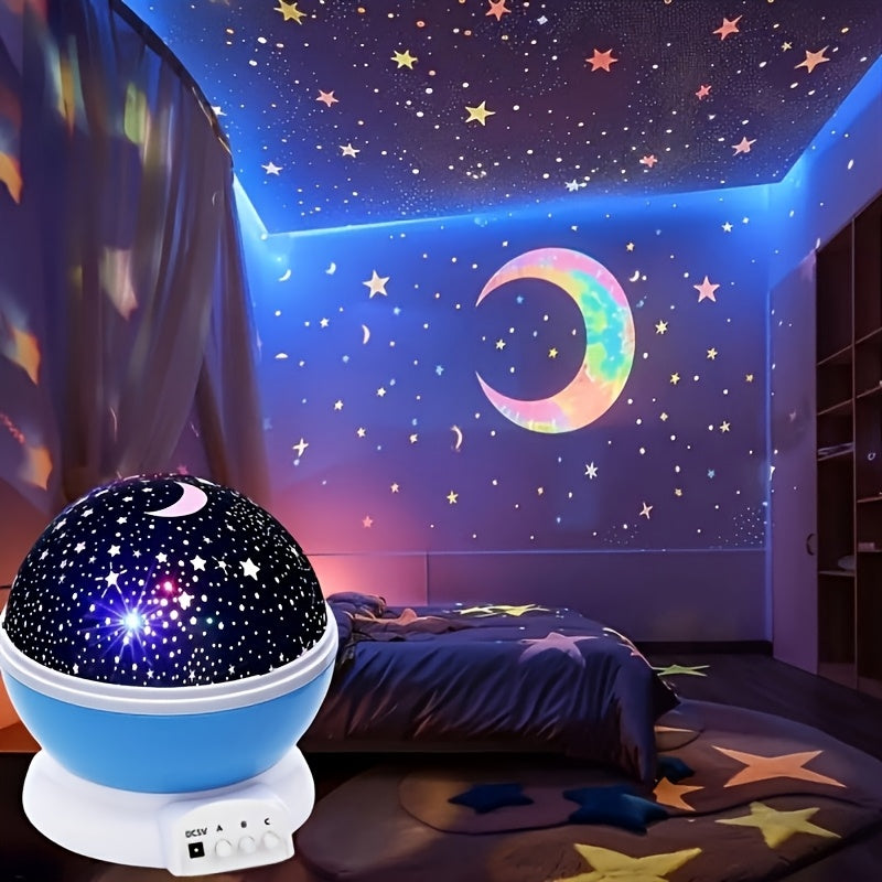 Projecteur d'étoiles et de lune rotatif 3D alimenté par USB - Topdecheztop.fr
