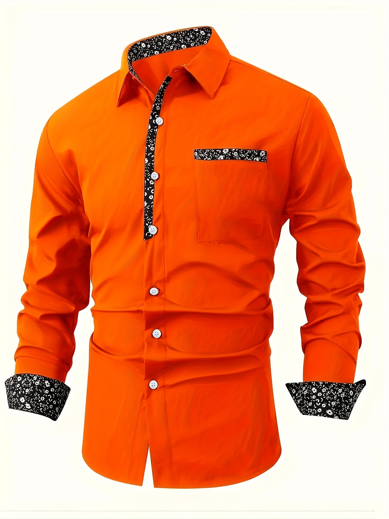 Chemise décontractée à manches longues pour homme - Topdecheztop.fr