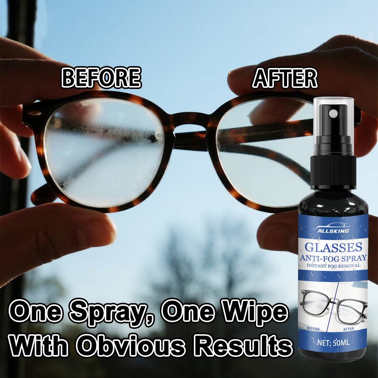 Spray antibuée nano 50ml - Lunettes, vitres, masques & casques