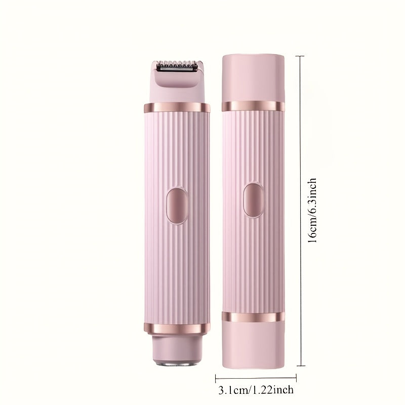 Épilateur Électrique 2 en 1 Femme – Tondeuse & Rasoir Rechargeable USB 💅✨