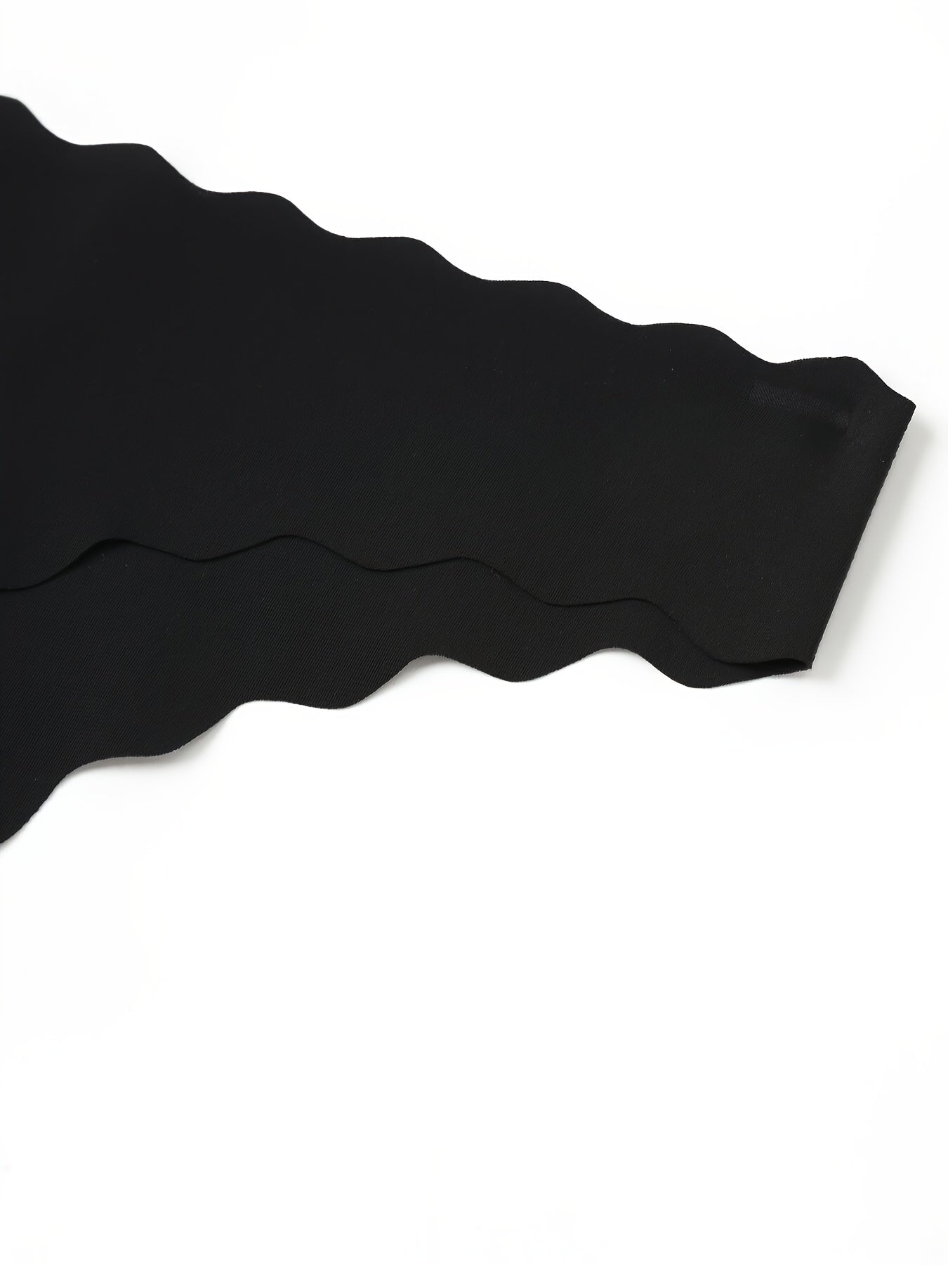 Lot de 10 Strings Taille Basse Sans Coutures Femme - 5 Noir + 5 Blanc