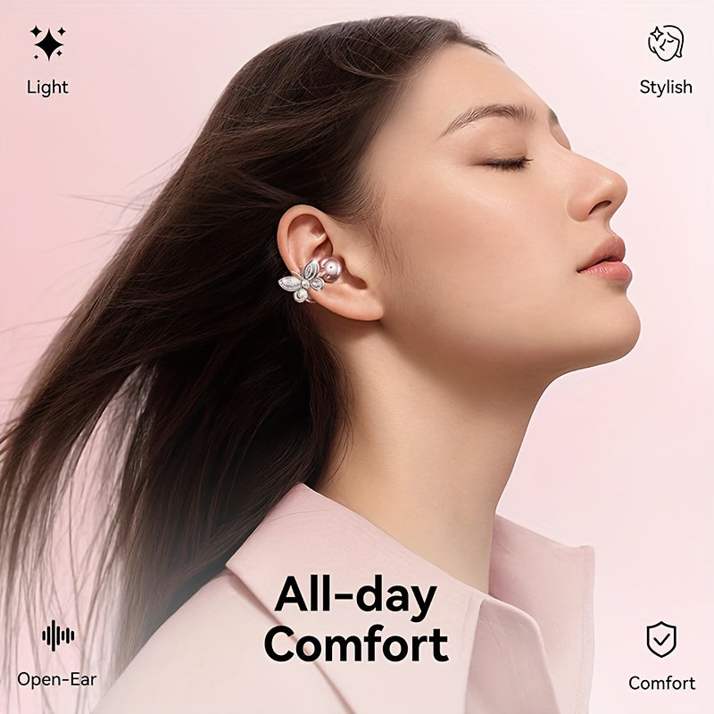 Écouteurs Clipsables Sans Fil KINGLUCKY — Sport & Dos Ouvert, Boucles Papillon | 3 Coloris | Type-C