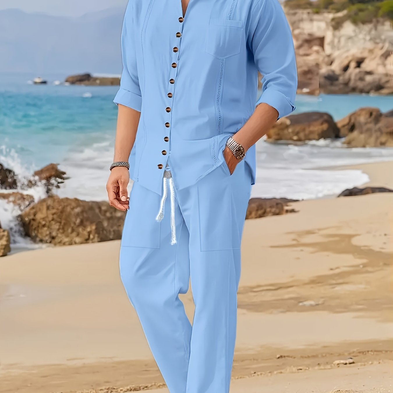 Ensemble décontracté en coton - Topdecheztop.fr