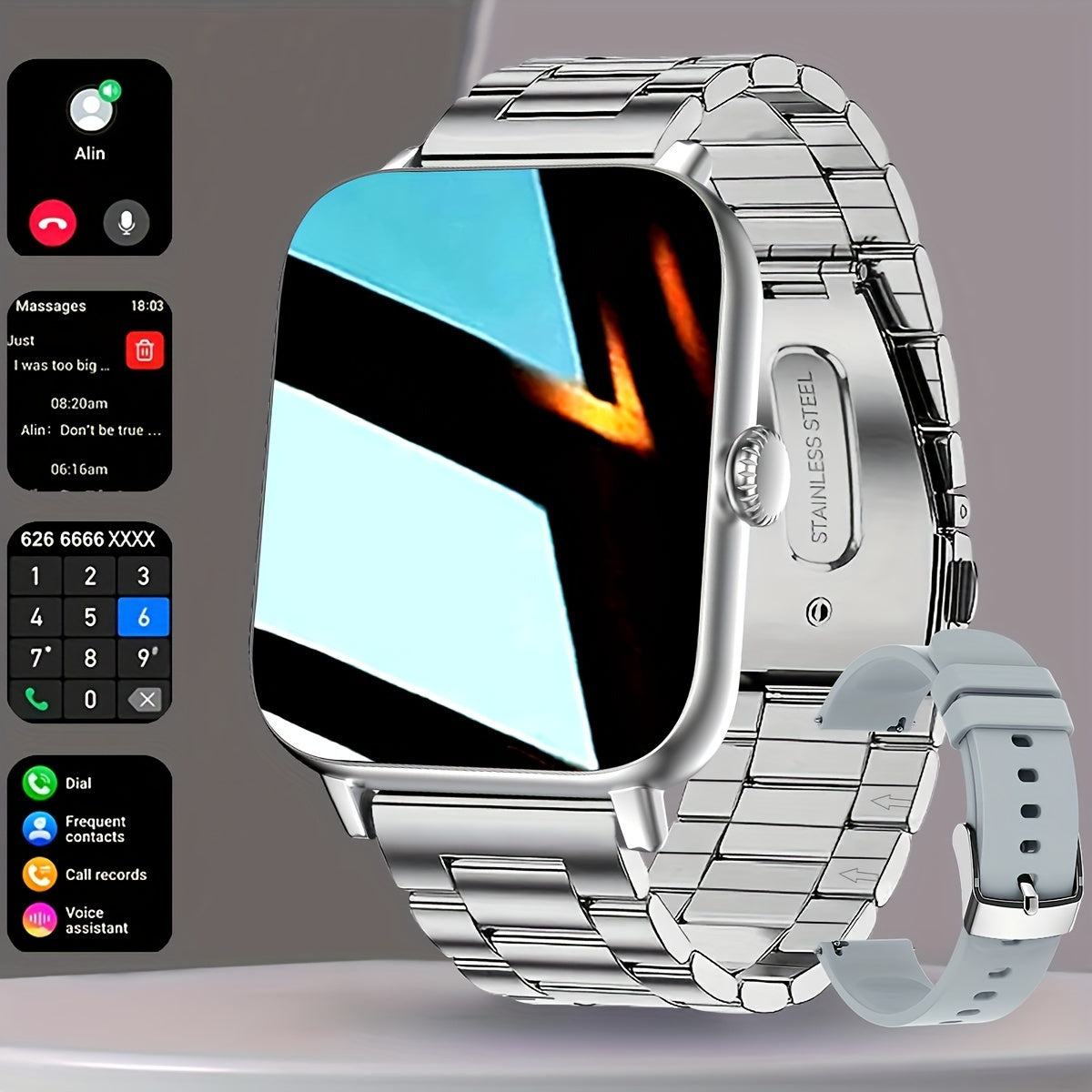 Montre Connectée 1,83” – Appels, Style &  Liberté ⌚🔥