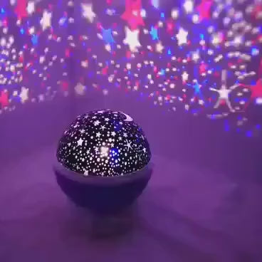 Projecteur d’Étoiles & Lune Rotatif 3D — Alimentation USB