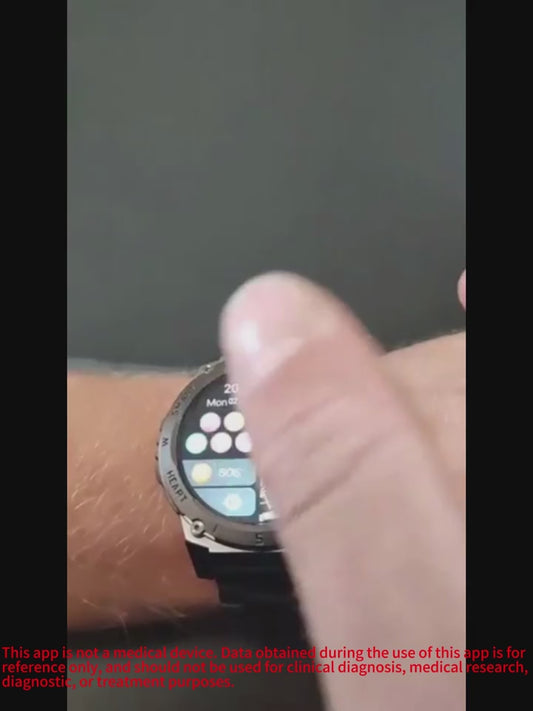 Montre Intelligente Classique Écran Tactile — Suivi Santé, 4 Coloris