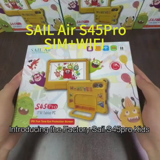 Tablette Enfant SAIL Air W25 7" – 8 Go RAM, 256 Go, 4G, Android 15, Batterie 4000 mAh 👶