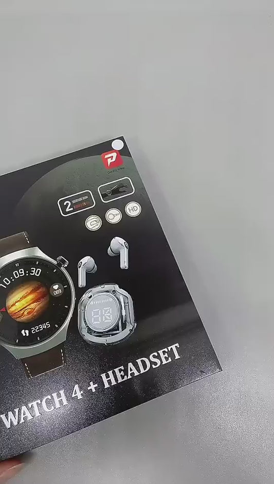 Montre Connectee D21 avec Ecouteurs TWS Bluetooth - Cardio, Pression Arterielle, IP67, 4 Jours