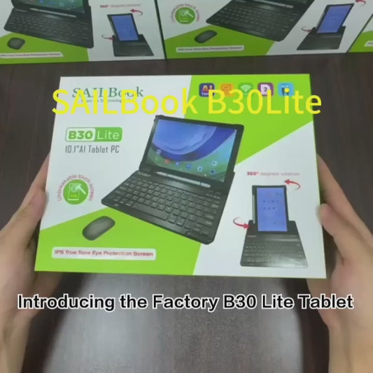 Tablette Android B30 Lite 10" – 12 Go RAM, 256 Go, 4G, Android 15, Wi-Fi Dual Band 📱