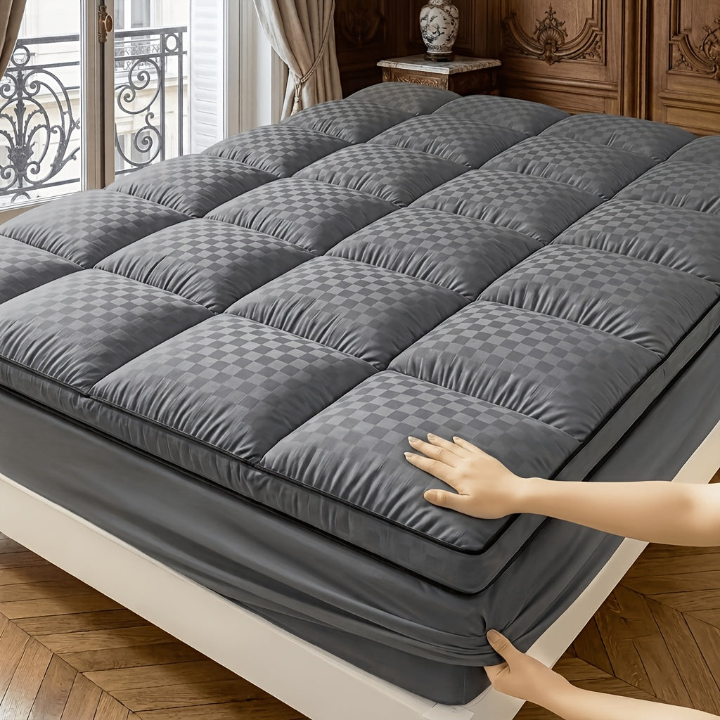 Protège-matelas matelassé qualité hôtel - Élastique 360°, respirant, antidérapant